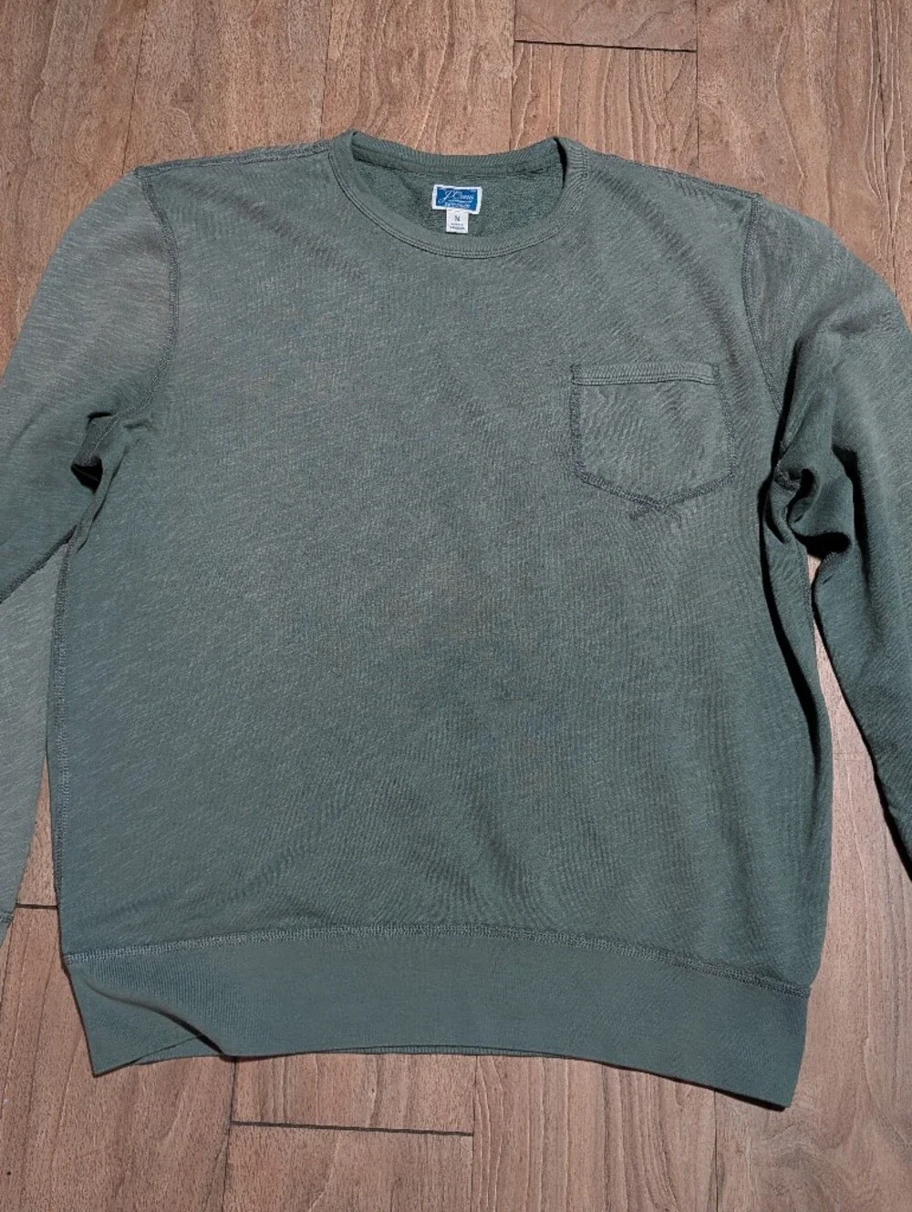 Lightweight sunfaded french terry sweatshirt